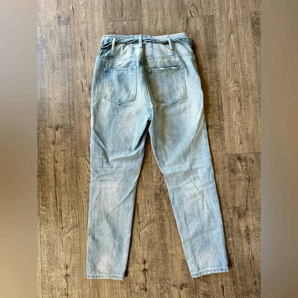 Vici Dolls Vervet Hi Rise Paper Bag Distressed Jeans - Picture 5 of 5